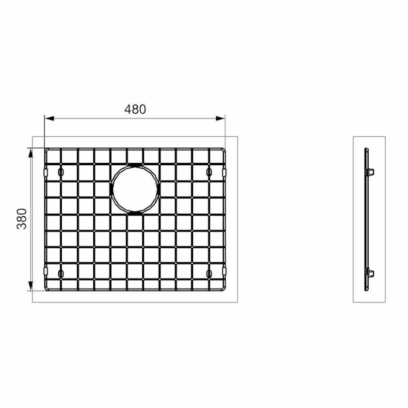 Reginox Miami Stainless Steel Sink Bottom Plate - Gold - R 3009 50X40 GOLD BP 4 Reginox Miami Stainless Steel Sink Bottom Plate - Gold - R 3009 50X40 GOLD BP - Image 2