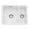 Rangemaster Rustique Ceramic Inset Or Undermount 1.5 Bowl Sink 557x430mm - White - CRUB3315WH/ -Kitchen Sale Shop r a rangemaster crub3315wh