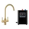 Rangemaster GEO Intense 4 In 1 Tap And Boiler - Brushed Brass - GEO4TIDBB/ -Kitchen Sale Shop r a rangemaster geo4tidbb