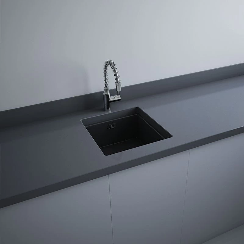 RAK Ceramics Silvia 1 Bowl Drop In Kitchen Sink - Matt Black - OC104504A 3 RAK Ceramics Silvia 1 Bowl Drop In Kitchen Sink - Matt Black - OC104504A