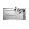 Rangemaster Rockford 1 Bowl Stainless Steel Kitchen Sink - RK9851L/ -Kitchen Sale Shop rk9851l