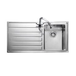 Rangemaster Rockford 1 Bowl Stainless Steel Kitchen Sink - RK9851L/