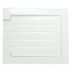 RAK Ceramics Grooved Ceramic Sink Drainer - Alpine White - SINKDRGR