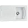 Thomas Denby Sonnet 1 Bowl Reversible Ceramic Single Bowl Kitchen Sink & Drainer - White - SO1BWT