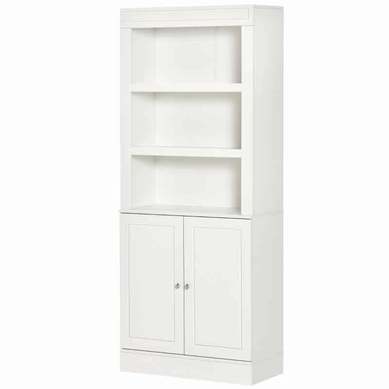 HOMCOM Freestanding Kitchen Unit With 6-Tier Shelving - White - 835-492WT 12 HOMCOM Freestanding Kitchen Unit With 6-Tier Shelving - White - 835-492WT - Image 10