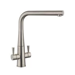 Rangemaster Conical Dual Lever Monobloc Kitchen Tap - Brushed Chrome - TCO1BF/