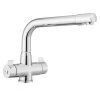 Leisure Aquadrift Dual Lever Kitchen Mixer Tap - Chrome - TDR1CM/ -Kitchen Sale Shop t d tdr1cm