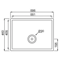 Thomas Denby Legacy 1 Bowl Ceramic Kitchen Sink - White - LEG600 7 Thomas Denby Legacy 1 Bowl Ceramic Kitchen Sink - White - LEG600 -Kitchen Sale Shop thomas denby legacy leg600 dimensions