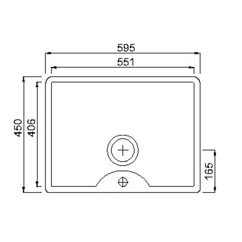Thomas Denby Legacy 1 Bowl Ceramic Kitchen Sink With Tap Ledge - White - LEG600T 5 Thomas Denby Legacy 1 Bowl Ceramic Kitchen Sink With Tap Ledge - White - LEG600T - Image 3