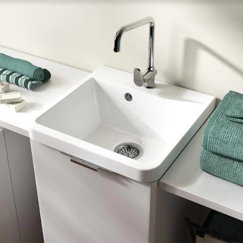 Thomas Denby Ceramic Utility Sink Medium - White - UT510 3 Thomas Denby Ceramic Utility Sink Medium - White - UT510
