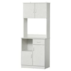 HOMCOM Tall Kitchen Cupboard With Countertop Storage - White - 801-098 17 HOMCOM Tall Kitchen Cupboard With Countertop Storage - White - 801-098 -Kitchen Sale Shop v7ldaa181cd30adb0.jpg