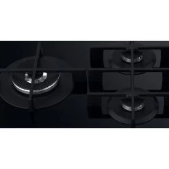 Whirlpool GOWL 958/NB 90cm Gas On Glass Hob - Black -Kitchen Sale Shop whirlpool gowl958nb gas outlet close up view