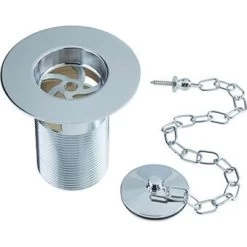 Bristan Traditional Slotted Belfast Sink Waste, Chrome - W SNK5 C