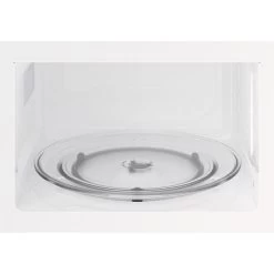 Zanussi ZMBN4SX Built-In Black Glass Microwave - Stainless Steel -Kitchen Sale Shop zanussi ambn4sx glass base plate open front view
