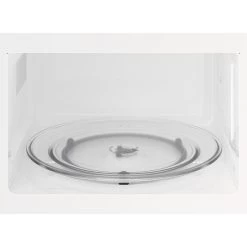 Zanussi ZMBN4SK Built-In Black Glass Microwave - Black -Kitchen Sale Shop zanussi smbn4skbi inner glass base open front view