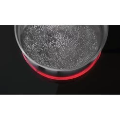 Zanussi ZHRN643K 60cm Ceramic Hob - Black -Kitchen Sale Shop zanussi zhrn643k pan of boiling water on heated ring close up view