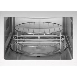 Zanussi ZMBN4DX Built-In Microwave And Grill - Stainless Steel 13 Zanussi ZMBN4DX Built-In Microwave And Grill - Stainless Steel -Kitchen Sale Shop zanussi zmbn4dxbi stacked racks on a glass base open front view