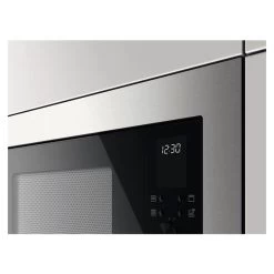Zanussi ZMSN4CX Built-In Microwave And Grill - Stainless Steel -Kitchen Sale Shop zanussi zmsn4cxbi digital display panel and touch functions close up front view
