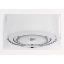 Zanussi ZMSN5SX Built-In Framed Microwave - Stainless Steel -Kitchen Sale Shop zanussi zmsn5sxbi glass base open front view 1