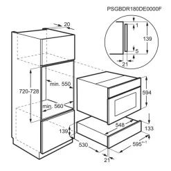 Zanussi ZWD141K 14cm Warming Drawer - Black -Kitchen Sale Shop zanussi zwd141k fitting dimensions 2